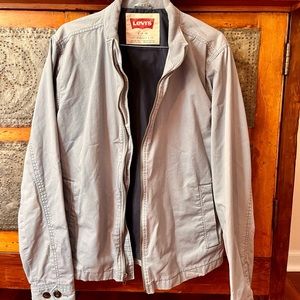 Men’s lightweight Levi’s light blue coat. Size small.